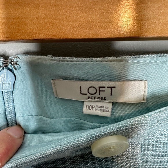 Loft straight linen blend mini skirt - Picture 5 of 9